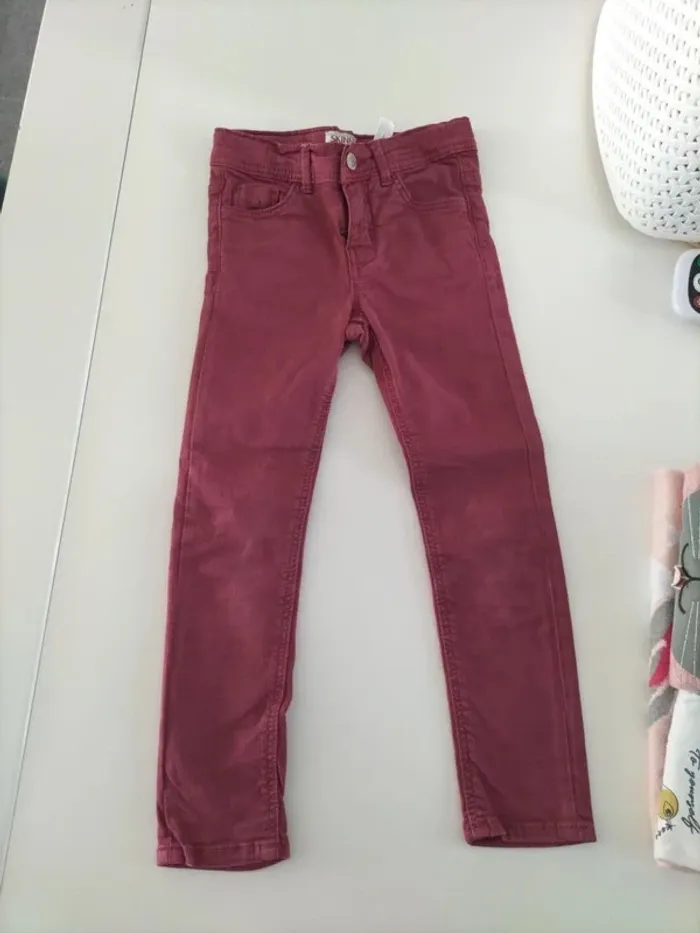 Jean skinny bordeau - photo numéro 3