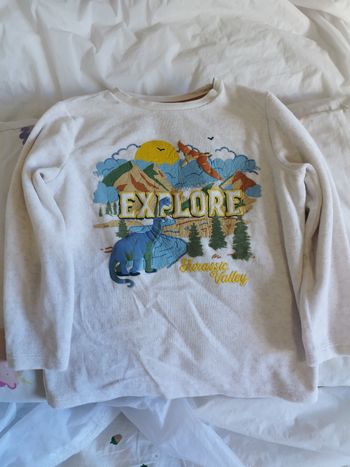 Haut de pyjama polaire