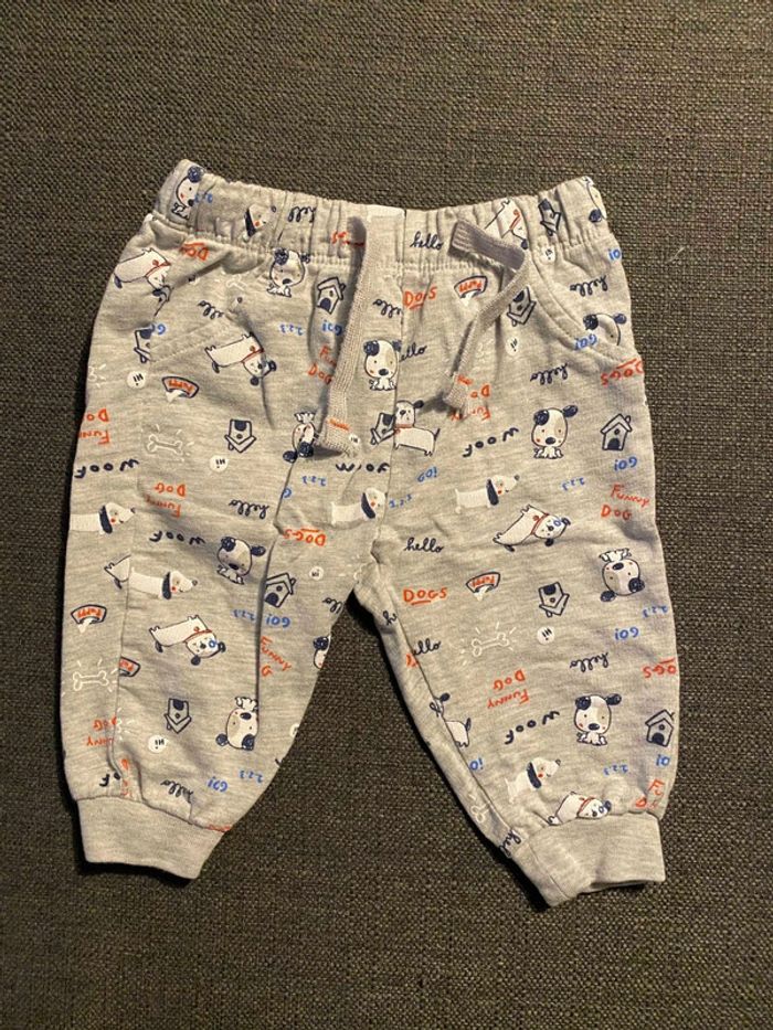 Pantalon gris avec motifs chien Fagottino Mini OVS