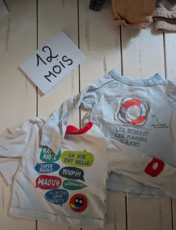 Tee shirt bébé garçon 12 mois