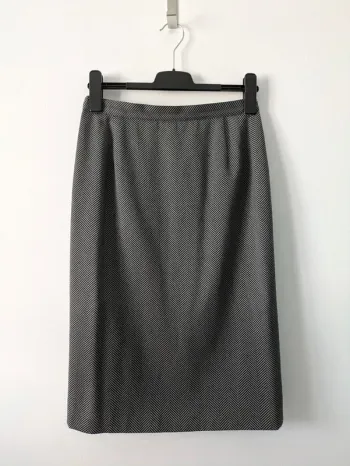 Jupe mi longue à chevrons - Cacharel - 100% laine Woolmark - taille 40