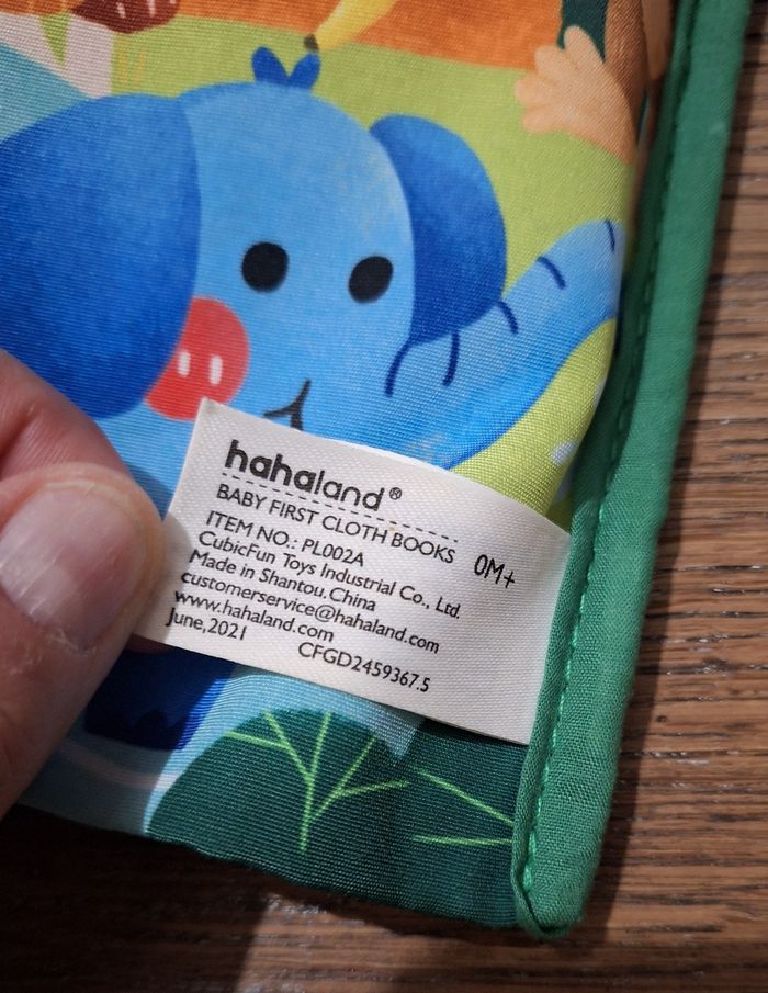 Livre tissu Jungle Hahaland - photo numéro 4