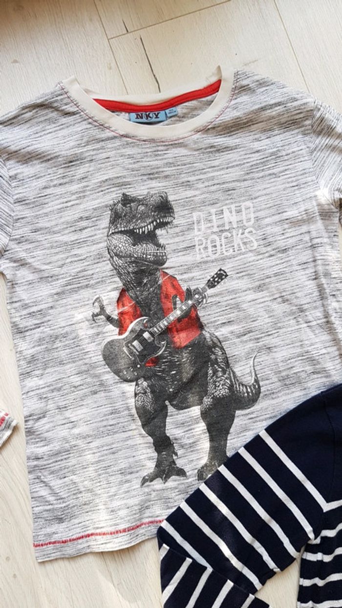 Ensemble 2 pièces garçon 10ans tee shirts manches longues - photo numéro 4