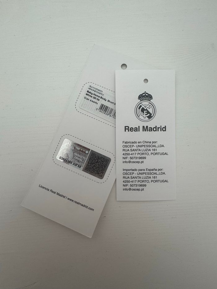 Body manche courte 6 mois Real Madrid neuf - photo numéro 3