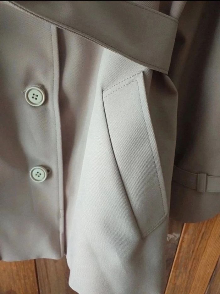 Trench marron/crème vintage - photo numéro 19