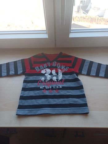 Pull rayé bebe