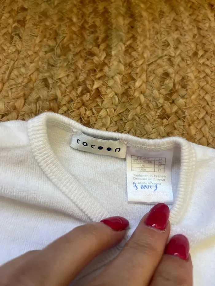 Lot de 2 pull/veste 3 mois - photo numéro 5
