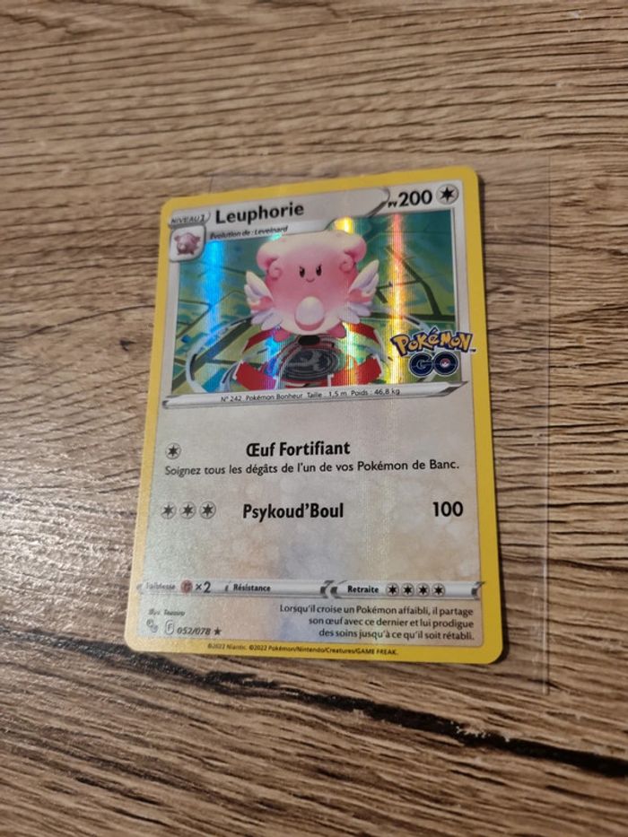 Carte pokémon leuphorie holo 052/078 année 2022 - photo numéro 2