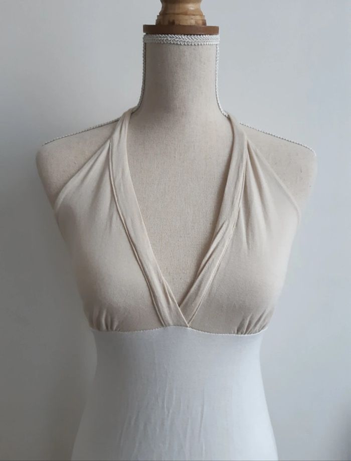 Robe longue tricolore Hippocampe Paris T38 - photo numéro 2