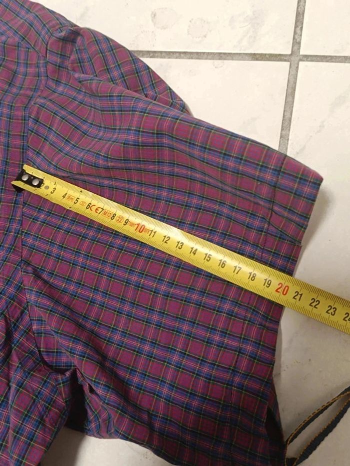 🟣 Chemise Ralph Lauren à Carreaux Rouge & Bleu – Taille 17 1/2 / 34-35 (Yarmouth – L homme) - photo numéro 10