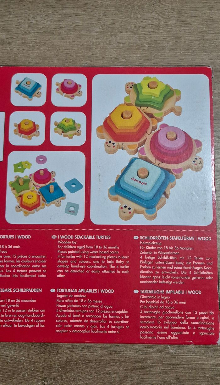 Tortues des formes empilables en bois - photo numéro 8