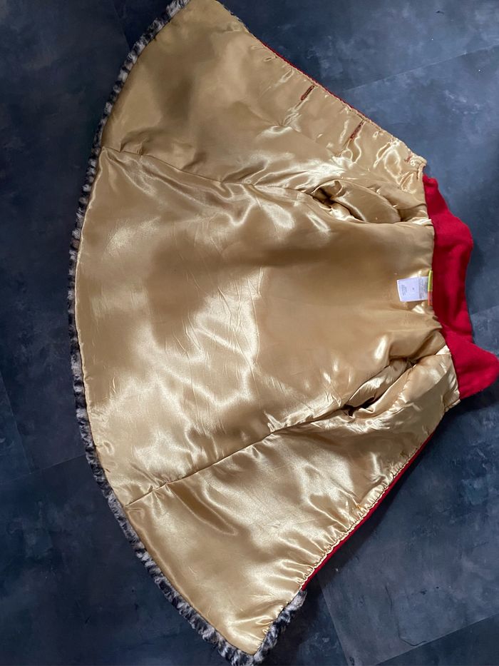 Manteau rouge et doré fourrure panthère 3 ans Penelope Mack LTD - photo numéro 5