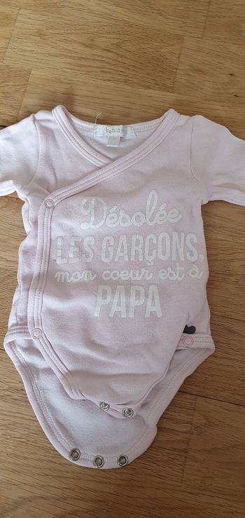 Lot de 3 bodies bébé 1 mois