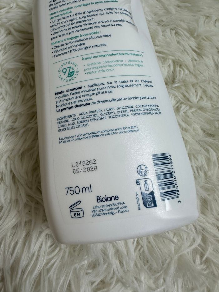 Gel lavant biolane - photo numéro 3