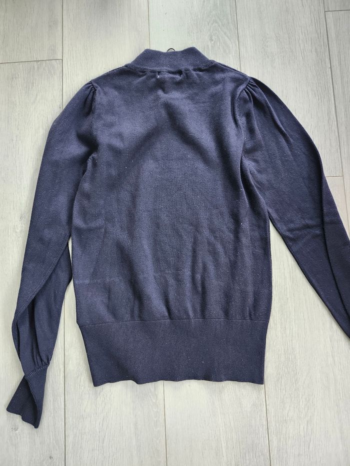 Pull col roulé marine Camaïeu taille S - photo numéro 3