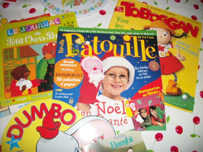 lot de magazine pirouette, toboggan, babar - photo numéro 2