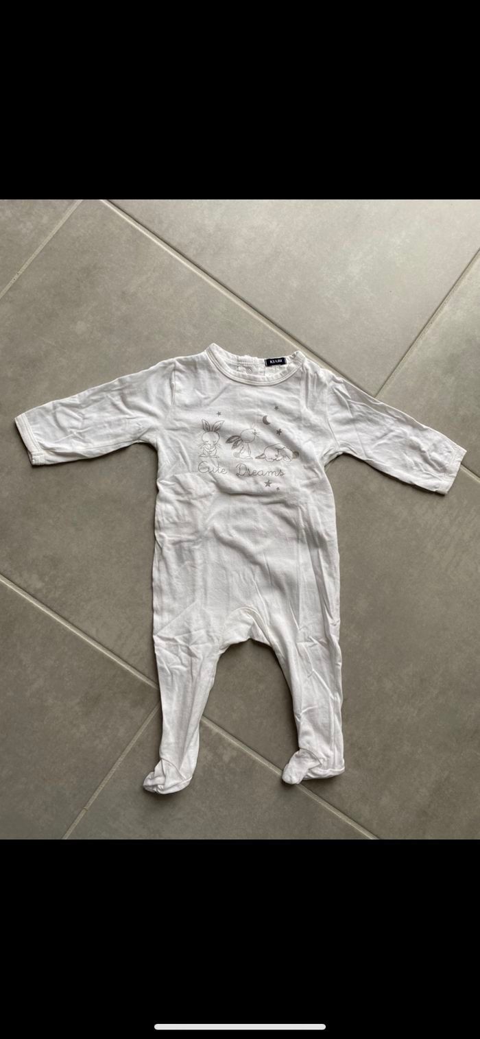 Pyjama lapins mixte 6 mois - photo numéro 2