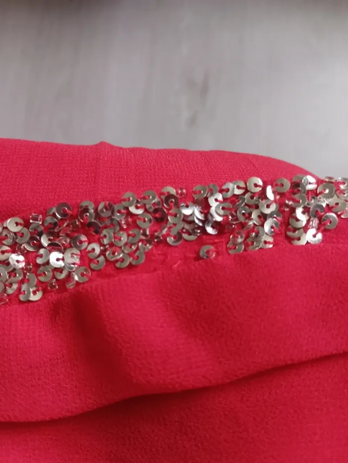 Robe de soirée rouge Taille 44 - photo numéro 5