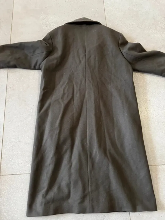 Long manteau gris Bensimon collection, taille 44, 105cm de longueur pour homme - photo numéro 4