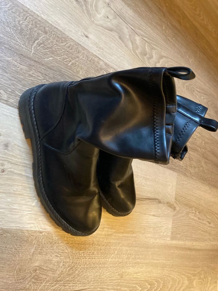 bottines/ bottes compensés à talons boots - photo numéro 6