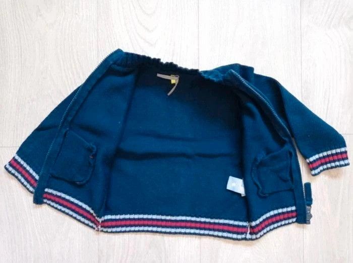 Gilet zippé bleu marine Orchestra 18 mois - photo numéro 2