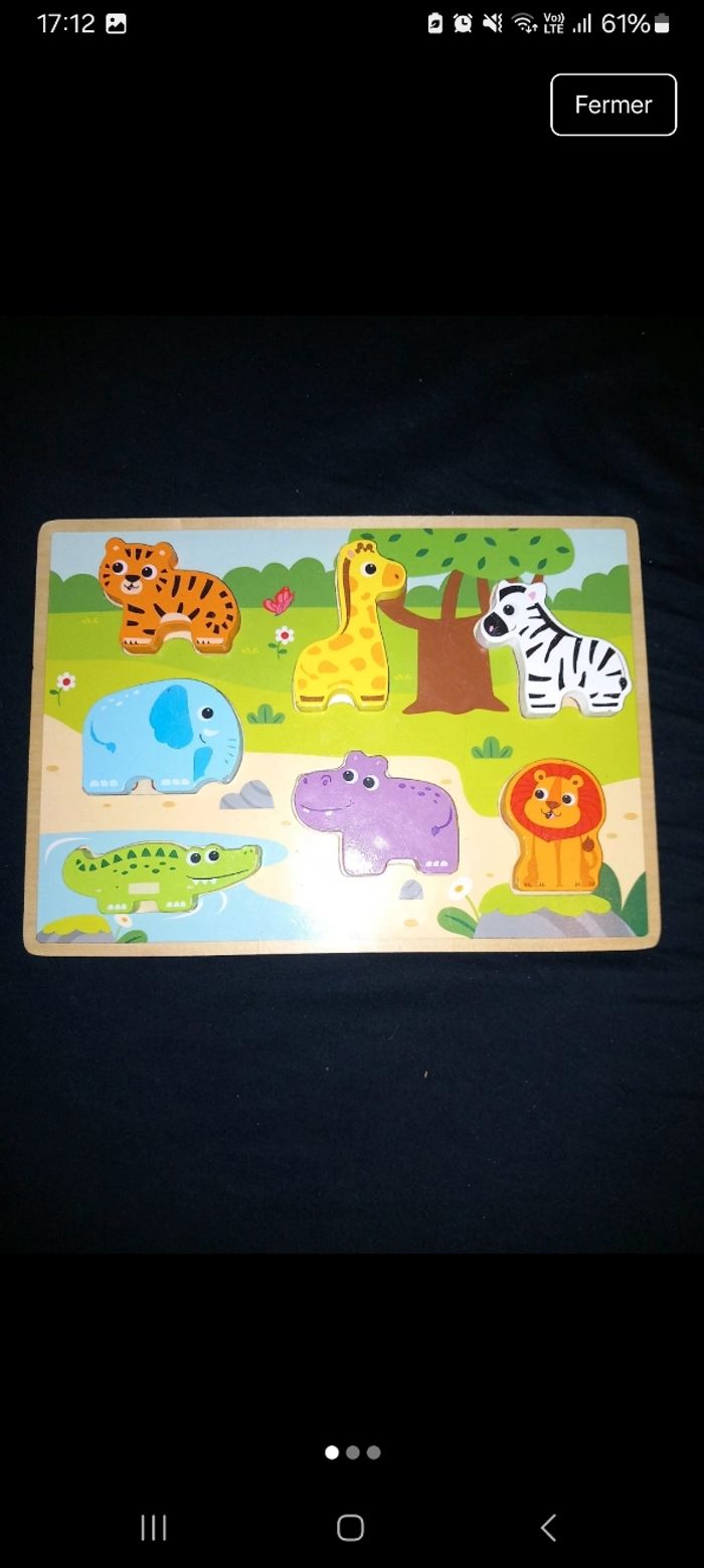 Puzzle en bois bébé