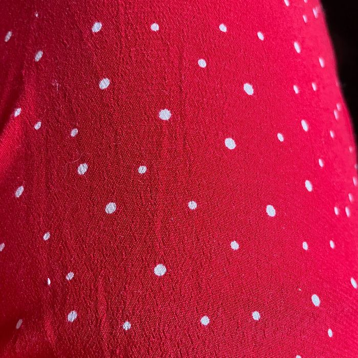 Combi rouge vif à pois - photo numéro 4