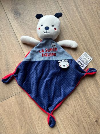Doudou plat ours la super équipe