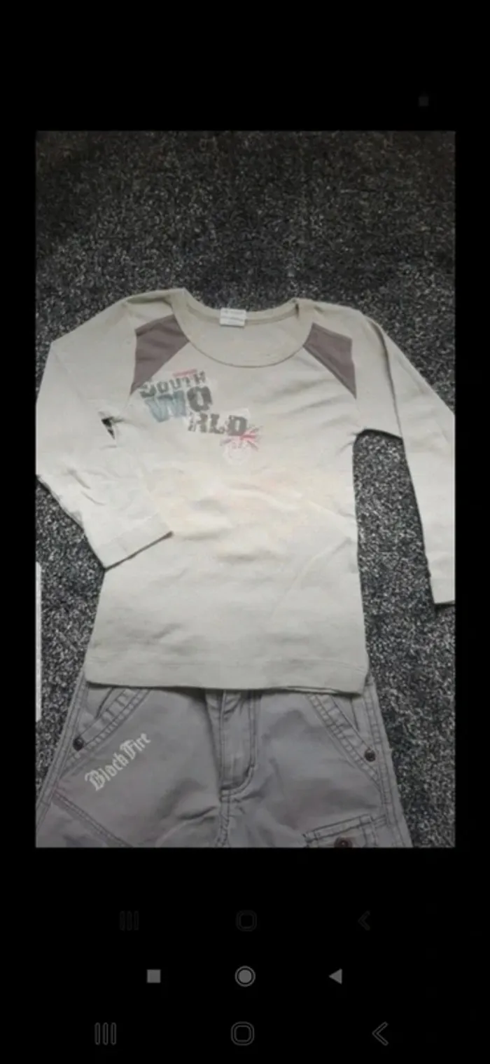 Lot 2 tee shirt / pull / 2 pantalons 4 ans - photo numéro 4