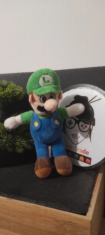 peluche plush Luigi super nintendo Vert Bleu Green Blue Bros Plombier Salopette