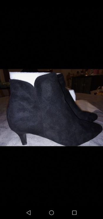 Bottines effet daim