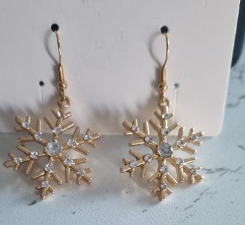 Paire de boucles d'oreilles Flocons