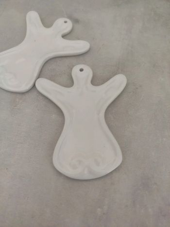 Habitat 3 petits anges en céramique