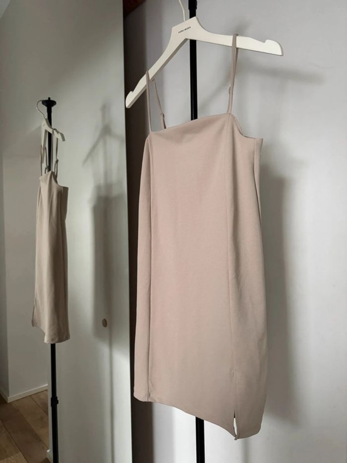 Robe courte beige XS H&M