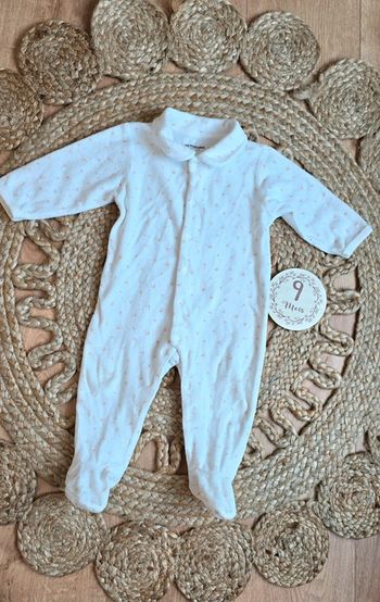 Pyjama blanc fleuri Vertbaudet