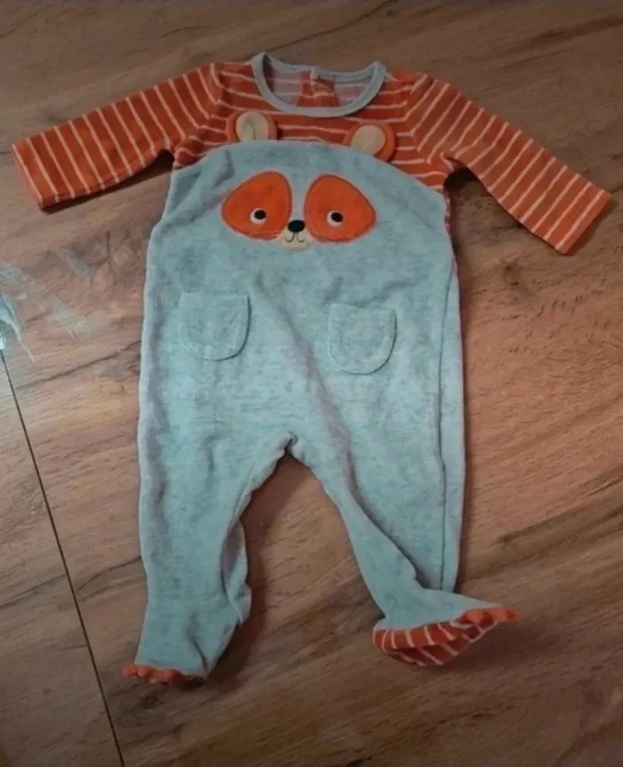 Pyjama velours 3 mois bébé garçon sergent major