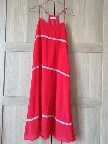 Robe longue rouge