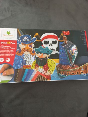 Mosaïques autocollantes pirates sycomore stick & fun pirates maquettes et Mosaïques
