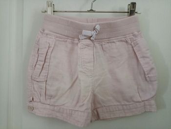 Short rose coton 5 ans