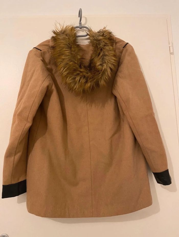 Manteau à capuche Etam camel - photo numéro 3