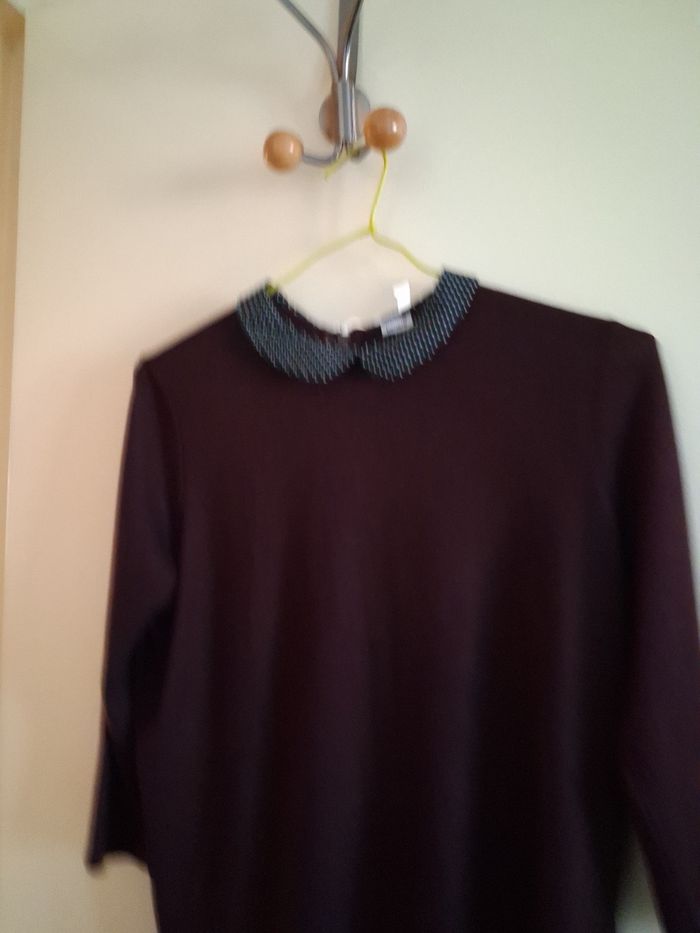 Tunique bordeaux manches 3/4 Pimkie - photo numéro 2