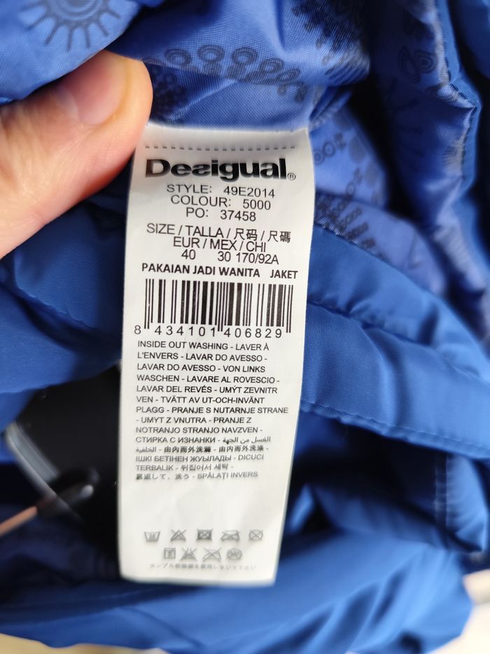 Manteau Desigual bleu taille 40 - photo numéro 7