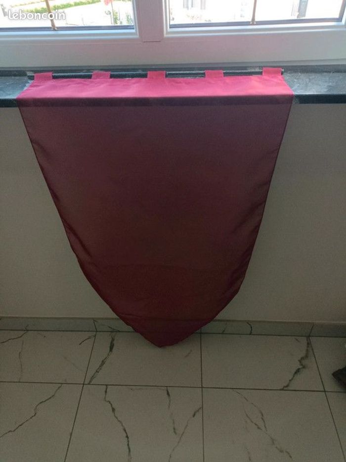 Paire de voilage bordeaux