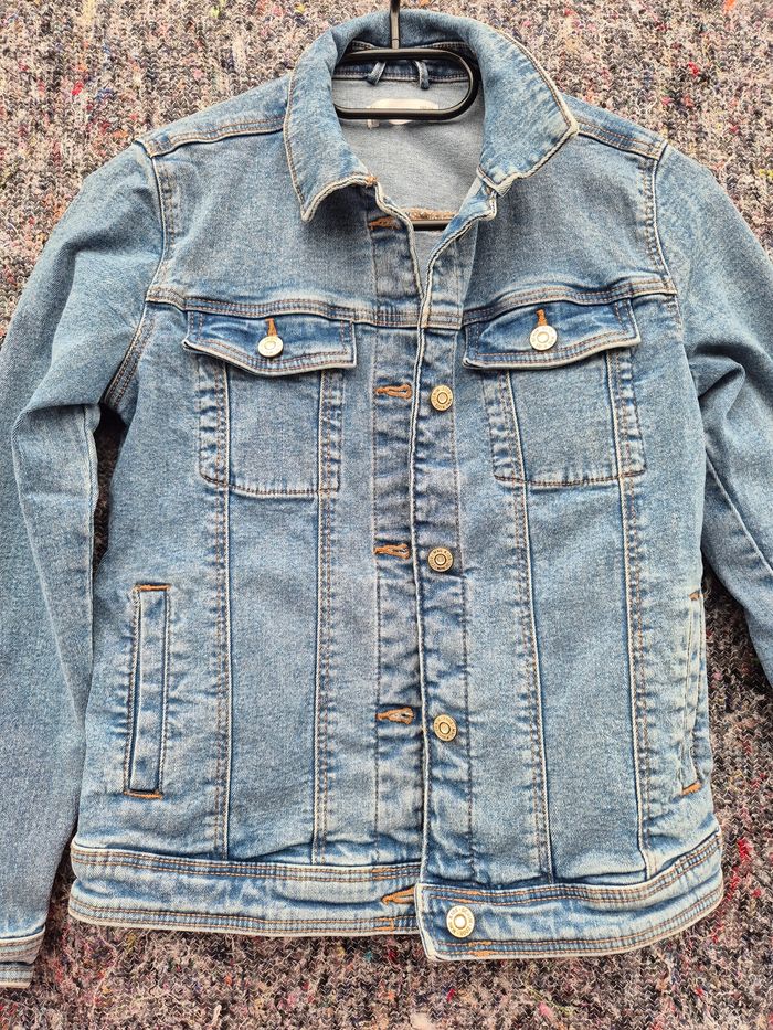 Veste en jeans Mango Kids taille 11-12 ans - photo numéro 2