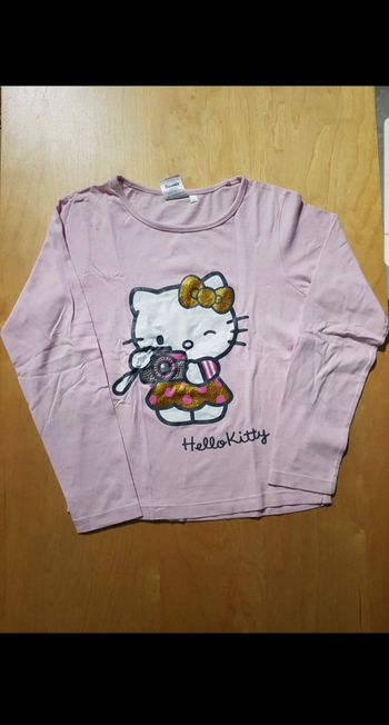 T-shirt manches longues Hello Kitty enfant fille 10 ans
