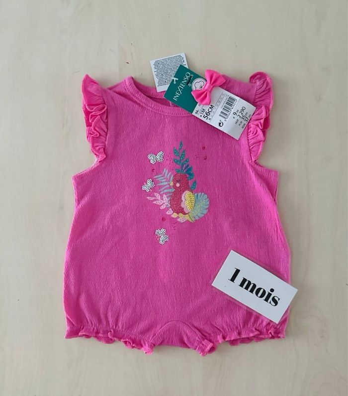 Barboteuse été - neuve - bébé fille - taille 1 mois