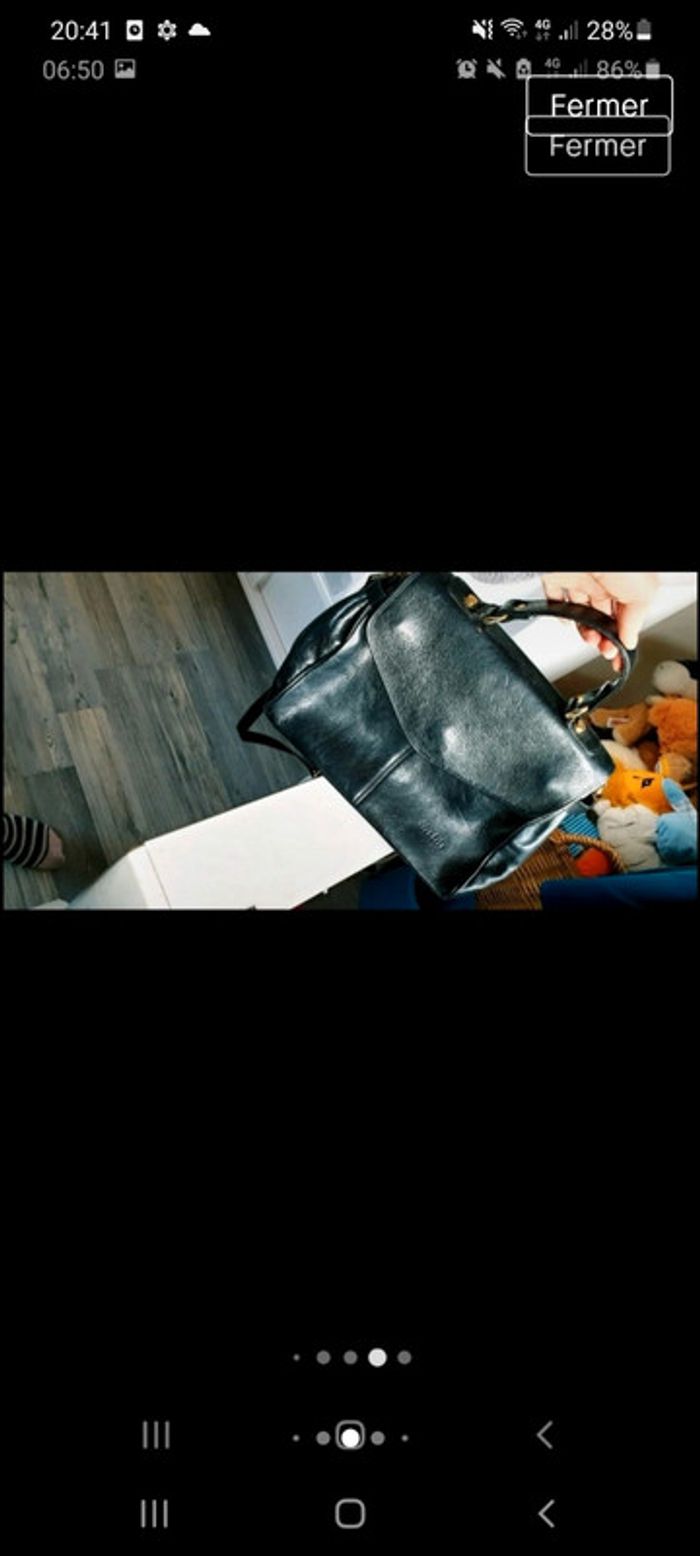 Magnifique sac en cuir vintage - photo numéro 8