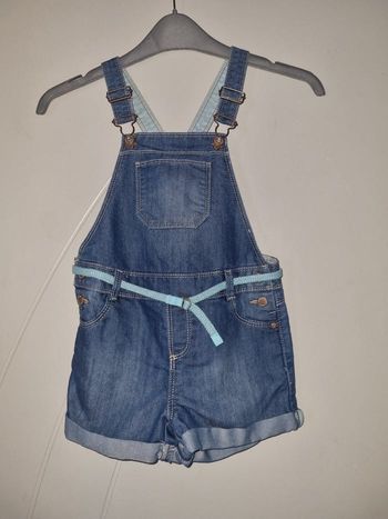 Salopette short en jean fille Okaidi NEUVE 5 ans