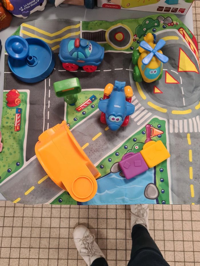 Ensemble playskool hélicoptère voiture circuit