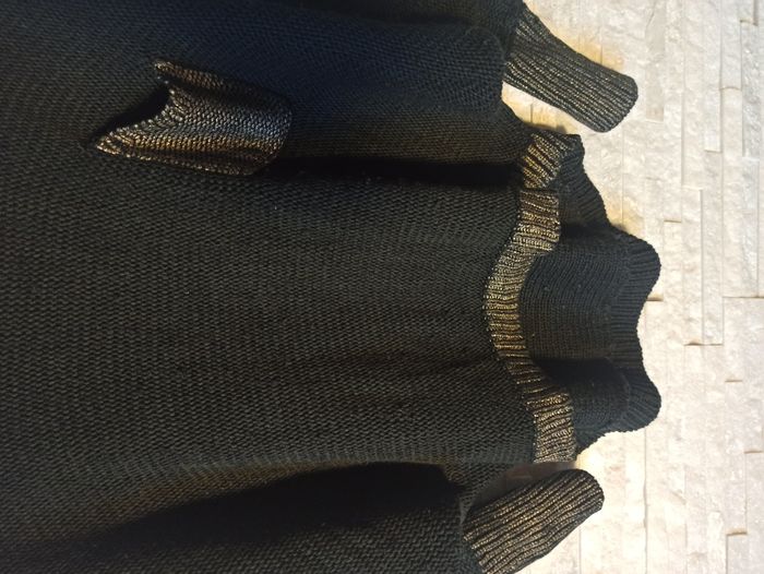 Pull Femme Noir et Marron Taille M - photo numéro 3